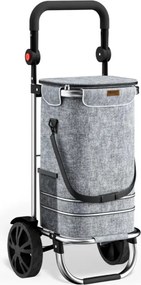 Nákupná taška na kolieskach EASY, 50l, šedá Monzana