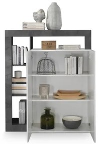 Komoda LENOR biela/antracit