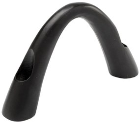 Bow Duo svietnik čierny 13 cm