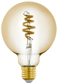 EGLO Múdra LED žiarovka LM-ZIG, E27, G95, 5,5 W, teplá biela-studená biela, jantárová