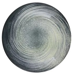 Jedálenská sada 24 ks zelená/čierna/porcelán