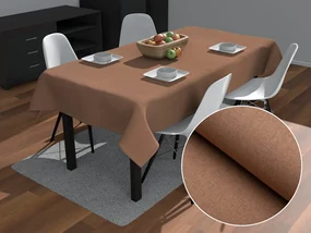 Biante Dekoračný obdĺžnikový obrus BKW-203 Hnedý žíhaný 120x200 cm