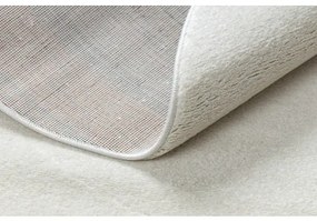 Okrúhly koberec SOFTY Jednotný, Jednobarevný, krémová Veľkosť: kruh 200 cm