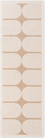 NORTHRUGS, Koberec behúň Duet Bowen 106245 Beige/White - na von aj na doma, 80x250, béžová, chodba / predsieň