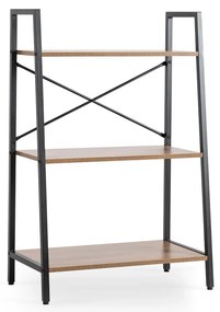 Regál Vior 64 cm ořech/černý