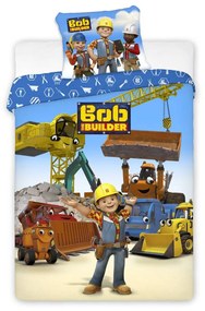 Obliečky do postieľky Bob staviteľ 02 100x135 40x60 cm 100% Bavlna Faro