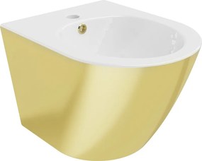 Mexen Lena bidet závesný, biely/zlatý - 35224806