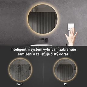 Cerano Nome, LED kúpeľňové zrkadlo Ø 80 cm, CER-CER-476726