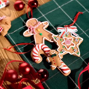 Vianočná ozdoba LIZZY lízatko s perníčkom 711428