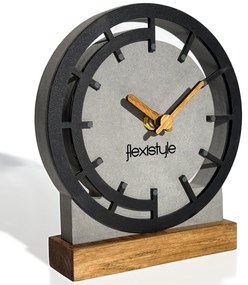 Dekorstudio Drevené stolové hodiny Grey Oak