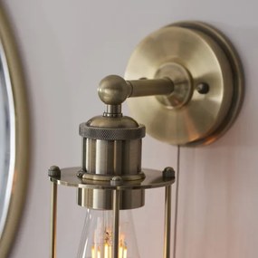 Endon 99952 - Kúpeľňové nástenné svietidlo CREW 1xE27/6W/230V IP44 mosadz