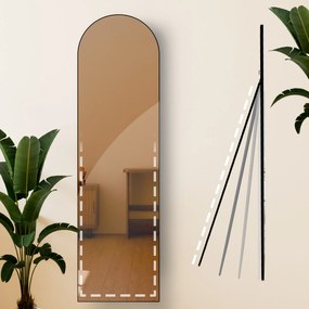 Zrkadlo Moline 140x40 cm - čierne matné