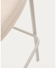 Béžová/vo svetloprírodnej farbe barová stolička (výška sedadla 77 cm) Eamy – Kave Home