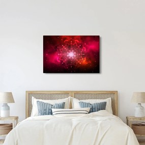 Obraz červené abstrakcie (90x60 cm)