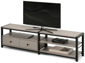 TV stolík/skrinka Empantana (čierna). Akcia -21%. Vlastná spoľahlivá doprava až k Vám domov. 1137059