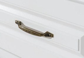 Široká vysoká vitrína Atik, biela