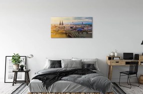 Obraz na plátne Nemecko panorama riečny mosty 120x60 cm
