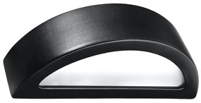 Nástenné svietidlo Atena, 1x čierne keramické tienidlo