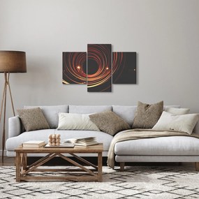 Obraz abstraktných liniek (90x60 cm)