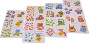 Edukatívne puzzle Čísla a zvieratká 1 až 15