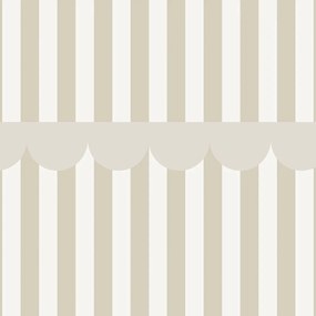 Tapeta rustikálna béžová biela 280x50 cm