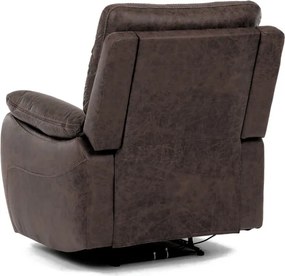 Polohovacie kreslo hnedé, elektrické TV-4094 BR3