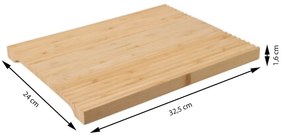 Drevený servírovací podnos Stripe, 32,5x24 cm