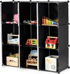 Detská modulárna policová skriňa s 9 policami