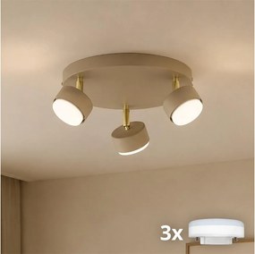 Brilagi - LED Bodové svietidlo MONO 3xGX53/30W/230V béžová/zlatá