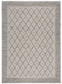 Ručne tkaný kusový koberec Minerals Diamond Grey, 160x230, šedá, chodba / predsieň, Flair Rugs