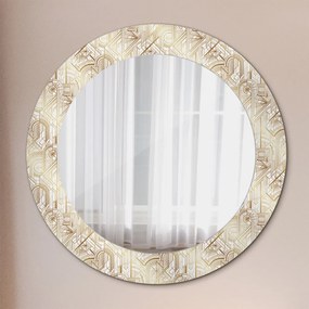 Okrúhle ozdobné zrkadlo na stenu Zloženie art deco fi 60 cm