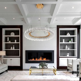 Toolight Toolight, LED závesné svietidlo 60cm, 40W, 4000K, MS019-CP, ružové zlato, OSW-09631