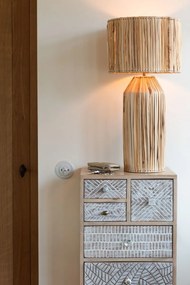 Stolová prírodná lampa z banánových listov Hanna Bannas - Ø 35*87 cm/ E27/ 40W