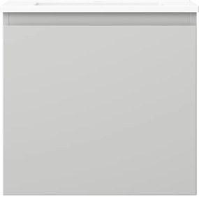 Mexen Orio, kúpeľňová skrinka 50 cm s umývadlom Otis, 1 zásuvka, šedá matná/biela matná, 91A10-05047-1-BF62-W18M01