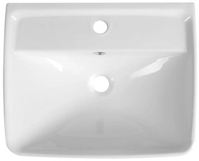 Aqualine Aqualine, DURU keramické umyvadlo 50x40 cm, bílá, TU0350