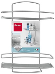Dvojposchodový nástenný stojan Metaltex Onda, 26 × 35 cm