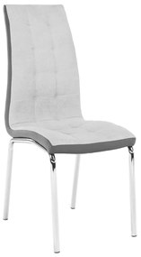 Kondela Jedálenská stolička, sivá/chróm, GERDA NEW 67271