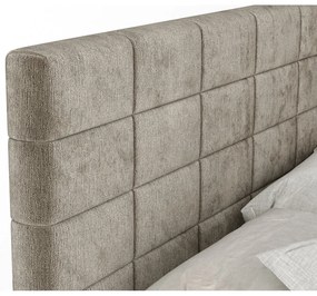 Svetlohnedá boxspring posteľ s úložným priestorom 180x200 cm Ava – Maison de Rêve