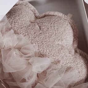 Závesná dekorácia obláčik púdrovo ružová 35x26x14cm