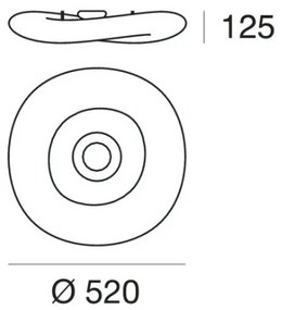 Linea Light 8006 - LED Stmievateľné stropné svietidlo MR. MAGOO LED/23W/230V