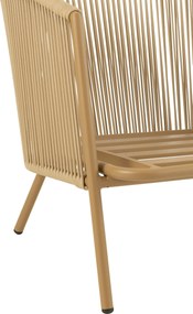 Béžové kovové záhradné kreslo Philibert - 72*83*63cm