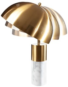 Stolná lampa Burlesque zlatá mramorová biela