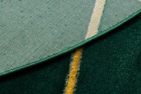 Koberec EMERALD exkluzívny 1013 kruh - glamour, geometrický zelený/zlatý