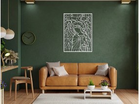 drevko Drevený obraz Anjel Rozmer obrazu: 44,5 x 33 cm, Farba dekorácie: Čierna