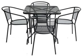 Záhradný kovový stôl ZWMT-80 - štvorec 80 x 80 cm