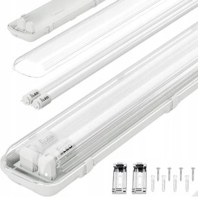 LED technické žiarivkové svietidlo T8 2xG13/20W/230V 6500K 120 cm IP65 biele