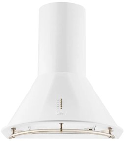 Klarstein Lumio Primo, digestor, 60 cm, komínový, 490 m³/h, retro dizajn, nehrdzavejúca oceľ, biely