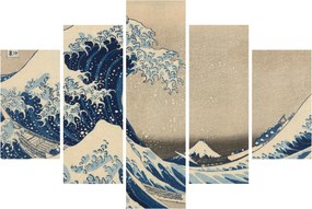 Obraz - Katsushika Hokusai, Under the Wave off Kanagawa, reprodukcia (150x105 cm)
