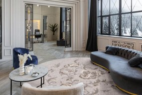 Koberec Agnella Ballata Natural Jira sivý, kruh