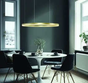 Moderný luster Halo 120 CCT zlatá s diaľkovým ovládaním
